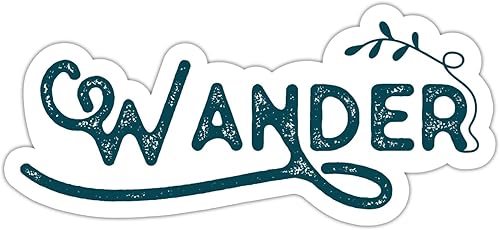 ZURRAM Adhesivo de viaje de aventura, vinilo impermeable Wanderlust al aire libre, calcomanía para laptop, botella de agua, botella de agua Hydro