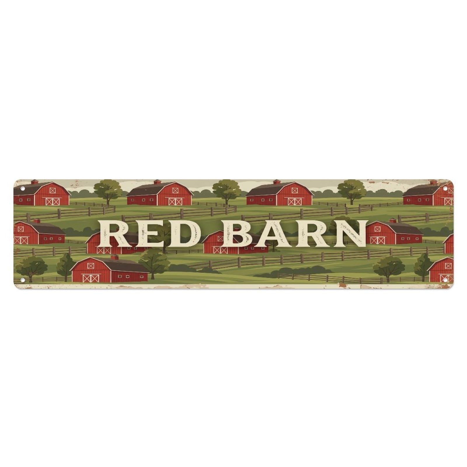 Xanthor Style Metal Tin Sign Vintage Yard Barn Farmhouse Funny View Backyard Farm