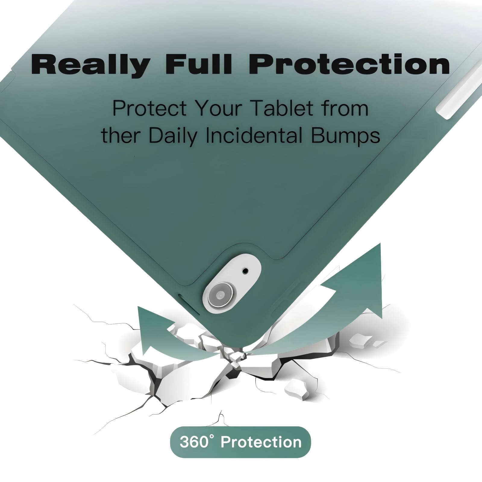 IPad Air 11 Inch Case With Pencil Holder - Smart Trifold Cover For 2025-2020 Models