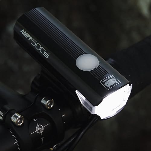 Vista 3 de CATEYE AMPP & ViZ - Kit combinado de luces para bicicleta recargables USB IPX4 impermeable de alto lumen AMPP Opticube LED y luz de seguridad
