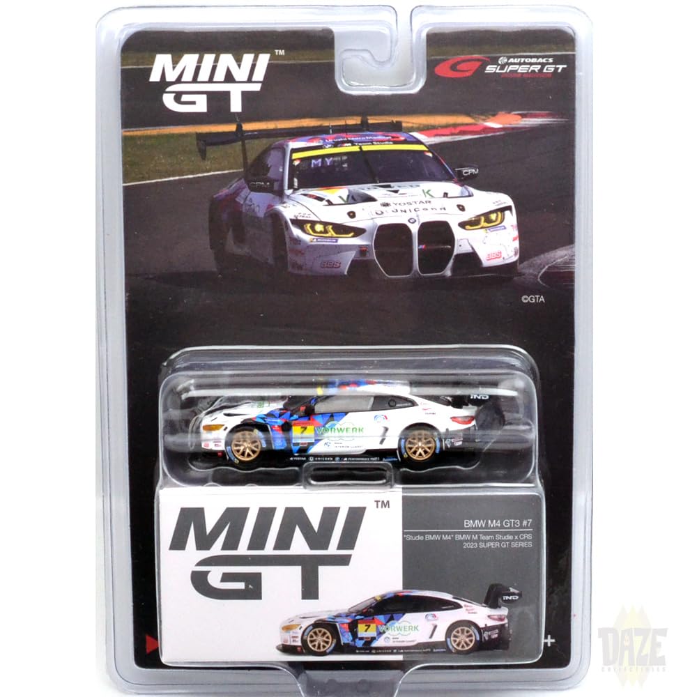 ミニカー MINI GT BMW M4 GT3 #7 \"Studie BMW M4\" 1/64 Mini GT BMW M4 GT3 #7 Studie M Team x CRS 2023 Super GT