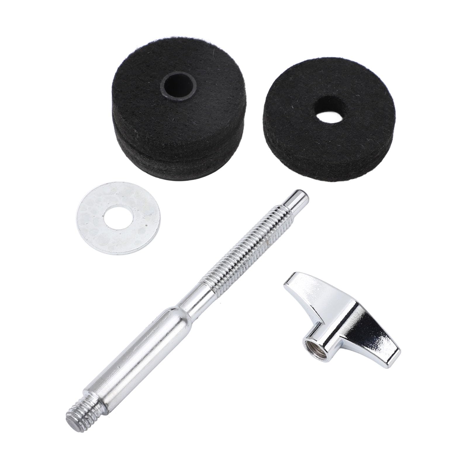 Support de Cymbale à Eau en Feutre D'aluminium, Empileur de Cymbales, Support pour Kit de Batterie (Noir)