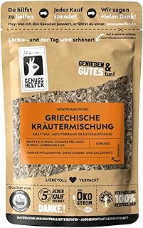 Bremer Gewürzhandel Griechische Kräutermischung, gerebelt, mediterrane Kräuter zum Kochen, ideal für Soßen und Dips, 50g