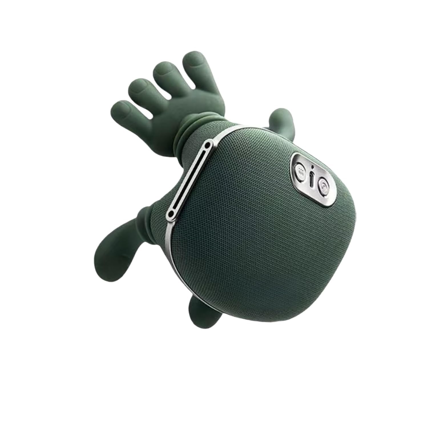 Dharm Impex Bionic Heated Massager, Wireless Portable Shiatsu Neck and Back Massager, Electric Deep Tissue 4D Kneading Massage, Simulated Human Hand Design for Pain Relief and Muscle Relax (Green)