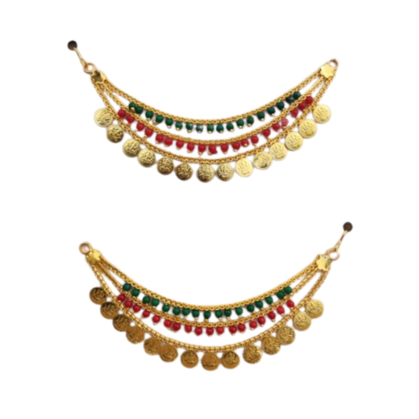 See full amazon price history chart for Traditional Gold Long 3 Layer Ruby Stone Drop Kansar Bridal Wedding Ear Thread for Earrings Kaan Chain jewellery for Women & Girls (Red & Green Color) Traditional Gold Long 3 Layer Ruby Stone Drop Kansar Bridal Wedding Ear Thread for Earrings Kaan Chain jewellery for Women & Girls (Red & Green Color) (B0D92BXT17) Amazon Price History, Amazon Price Tracker
