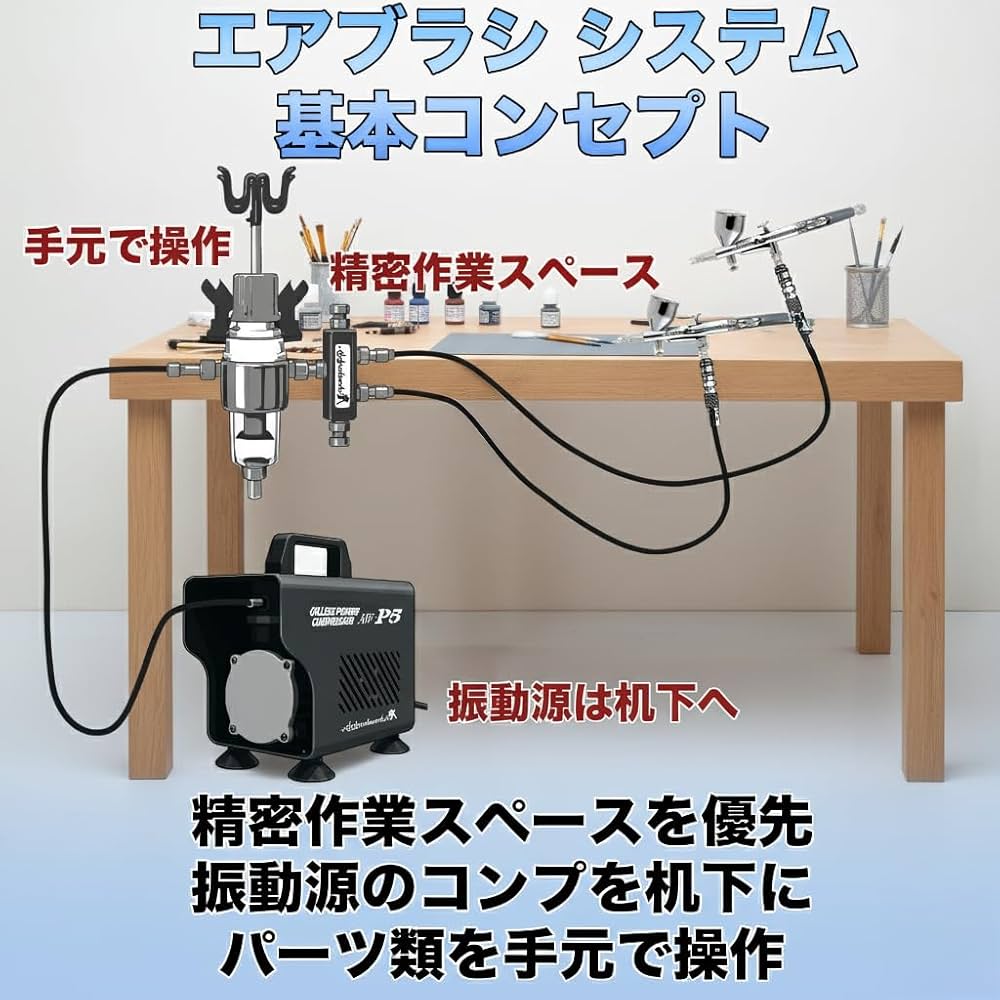 【新品】エアブラシ パワーコンプレッサー システム AW-P5 2本同時使用可能 Amazon.co.jp: 【エアブラシワークス】エアブラシパワー