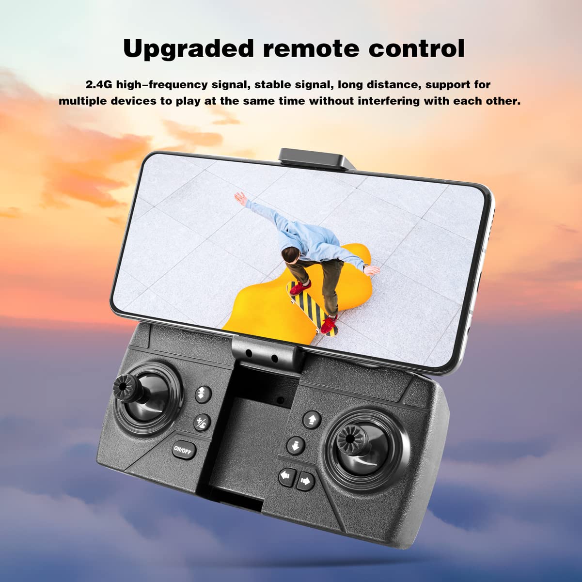 Droni RC Pieghevoli con videocamera HD per Adulti, Mini Drone RC con videocamera, evitamento Ostacoli su Tre Lati, modalità Senza Testa, commutazione Doppia videocamera 4k, sensore di gravit