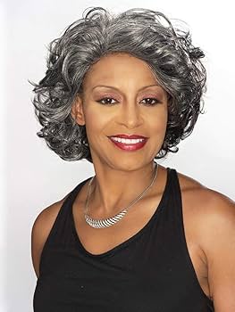 Amazon.com : Darlene Wig Color 1B - Foxy Silver Wigs Lace Front