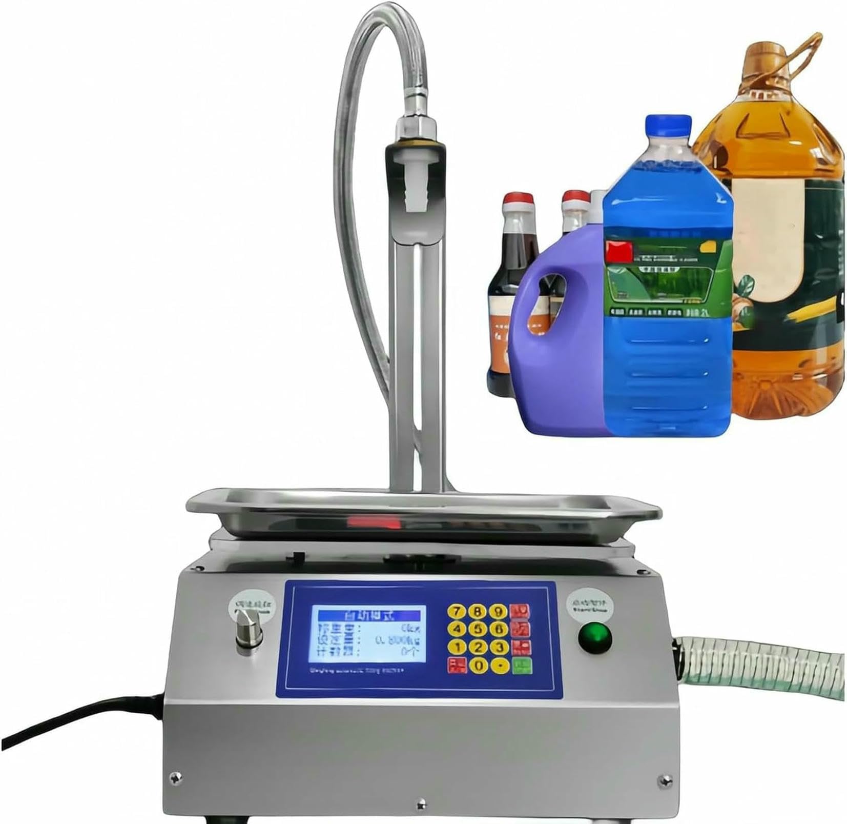 Machine à remplir de pompe à diaphragme automatique et pesant pour bouteille de vinaigre