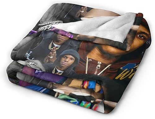 Miniatura 3 de A Boogie Rapper Wit Da - Manta con capucha, suave y acogedora, manta de franela decorativa para cama, sofá, sala de estar, viajes al aire libre, 60