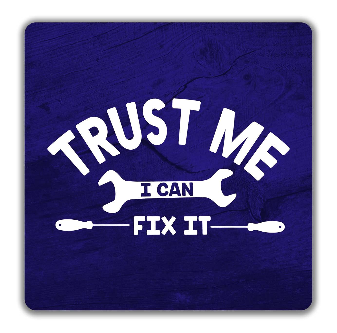 Shopagift Trust Me I Can Fix It 2 Pack Coasters - 9cm x 9cm