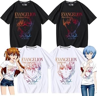 Amazon.co.jp: [Wsjhdn] 新世紀エヴァンゲリオンTシャツ 半袖