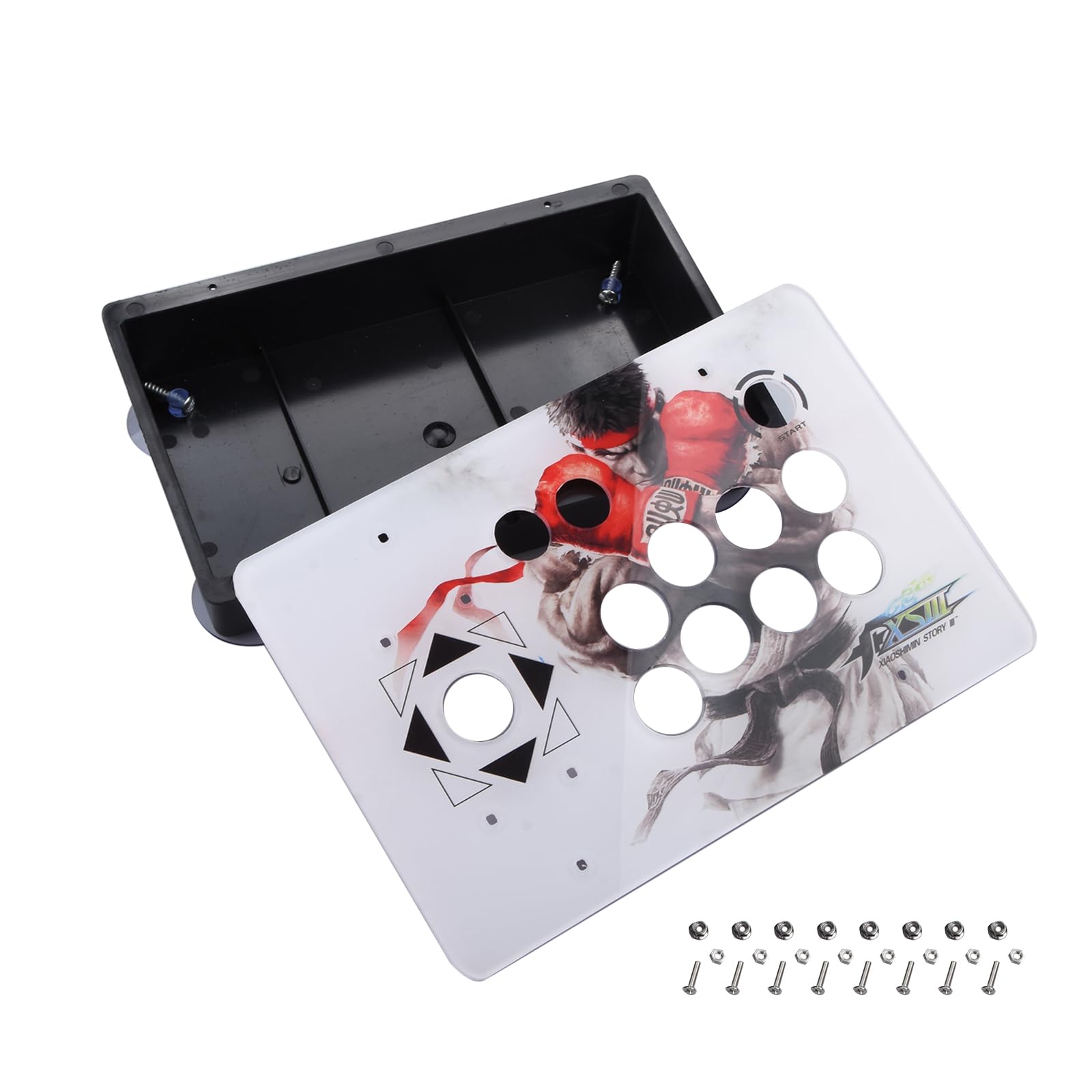 Acrylplatte + Koffer DIY Set Kits PC Rocker Joystick DIY Schrank für Arcade Spiel