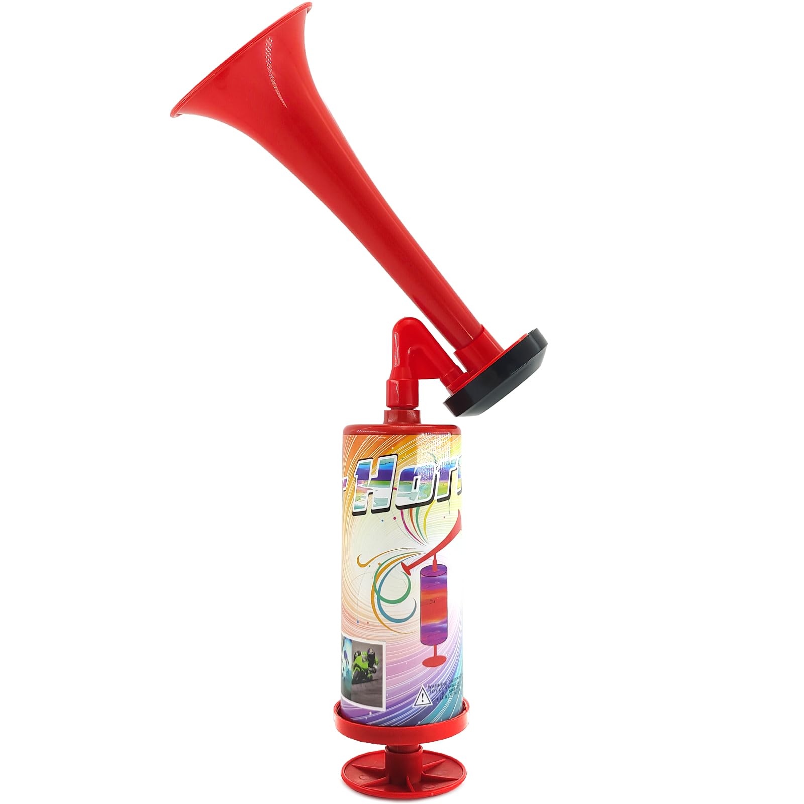 Airhorn klakson na sprężone powietrze, bardzo głośny klakson, do sportów ręcznych, do piłki nożnej, łodzi, samochodu, ruchu ulicznego, meczów piłki nożnej na imprezy (styl 1)