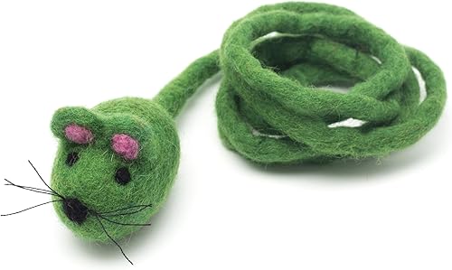 Miniatura 26 de Glaciart One Juguete de fieltro para gatos – Enriquecimiento suave y mullido 100% lana natural – Juego de juguetes interactivos para gatos – Seguro