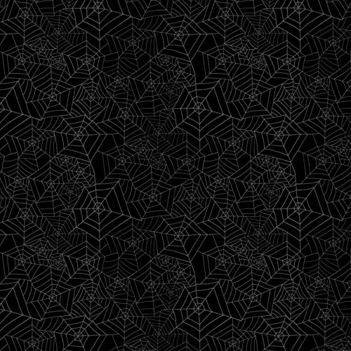 Wilmington The Boo Crew by Susan Winget 39795 990 Black Webs Fabric