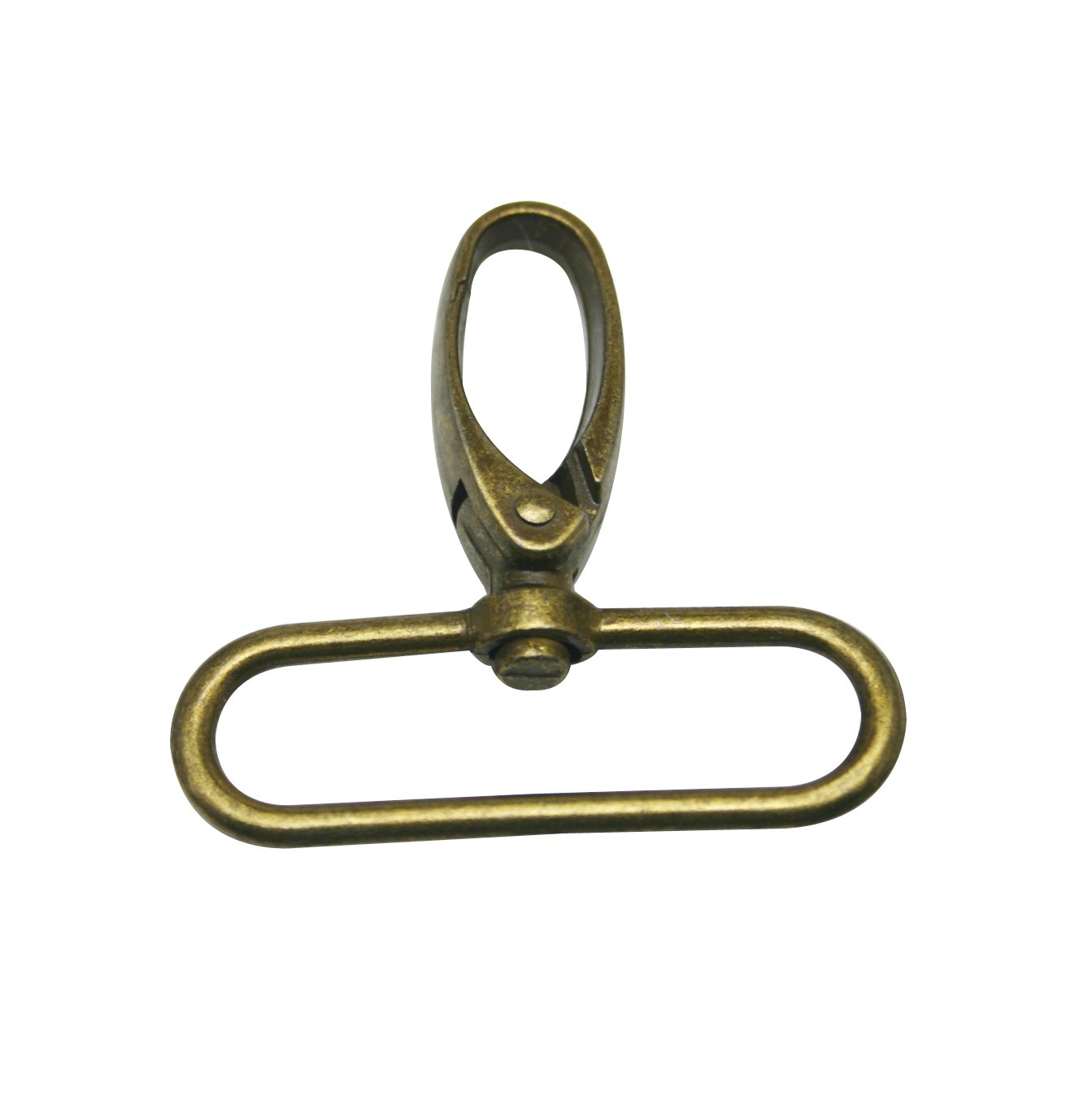 Wuuycoky Bronze 1.5" Inner Diameter Oval Ring Large Olive Buckle Lobster Clasps Swivel Snap Hooks Pack Of 4