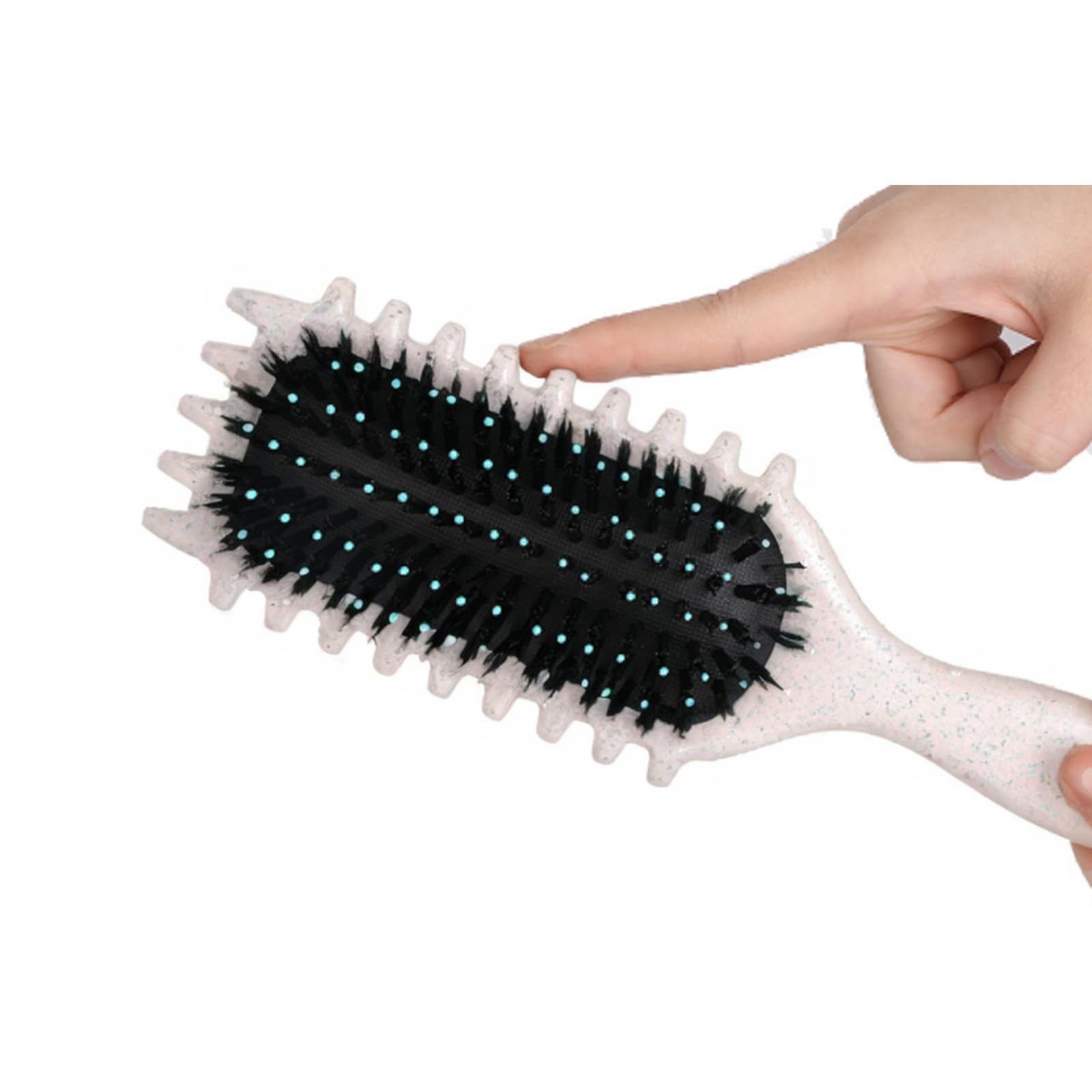 Beign - Juego de cepillos de pelo rizado, cepillo para definir rizos, cepillo para rizar, cepillo para rizos, cepillo de pelo ventilado para moldear, desenredar y definir rizos para mujeres y hombres,