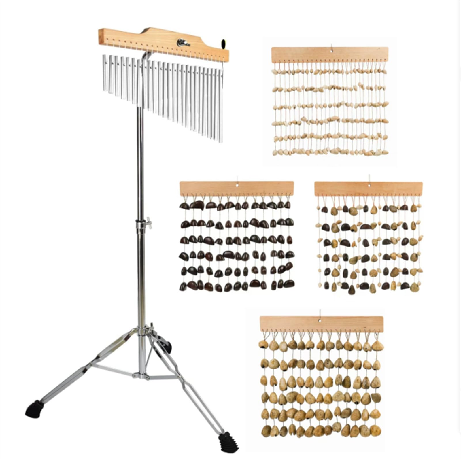 Bar Chimes Ständer Halter Musical Percussion Instrument Zubehör Windspiel Ständer, Silber