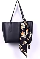 Vista 66 de Conjunto de bufanda de poliéster de gasa cuadrada de satén suave y grande para mujer, cuello de cabeza, multiuso, colores sólidos disponibles Azul