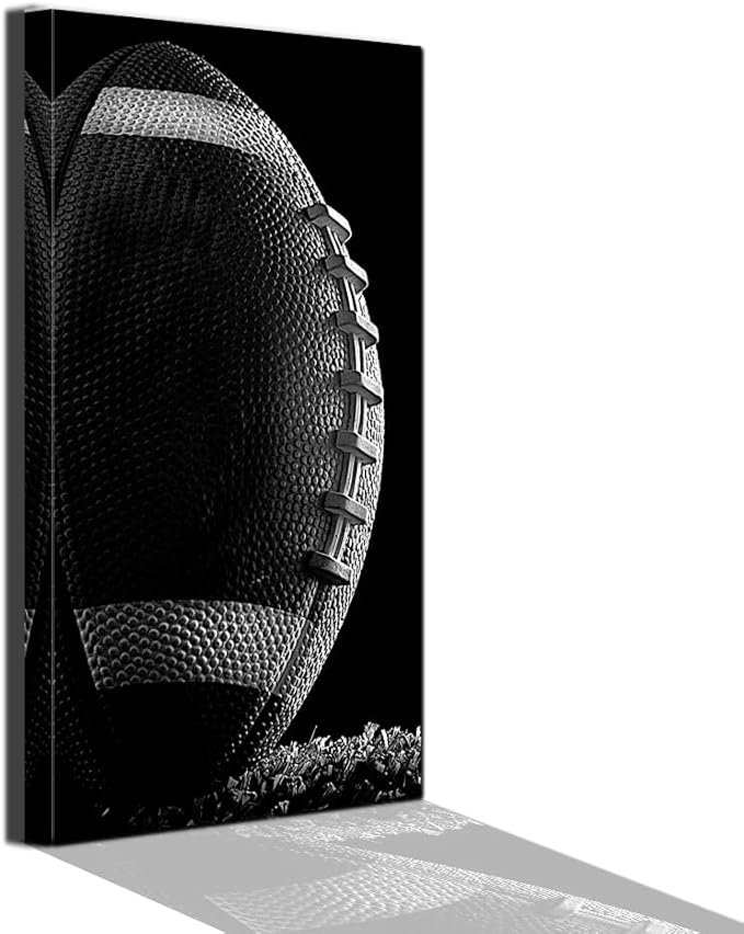Saison 3 de Gen V non garantie 9 61jf Kl6ZCL. AC SX679 American Football Sport Fan Picture Gym Artwork Living Room Wall Art Rugby Neutral Themed for Boy Bedroom Kid Room Wall Decor Large Framed Greyscale 20x40inch