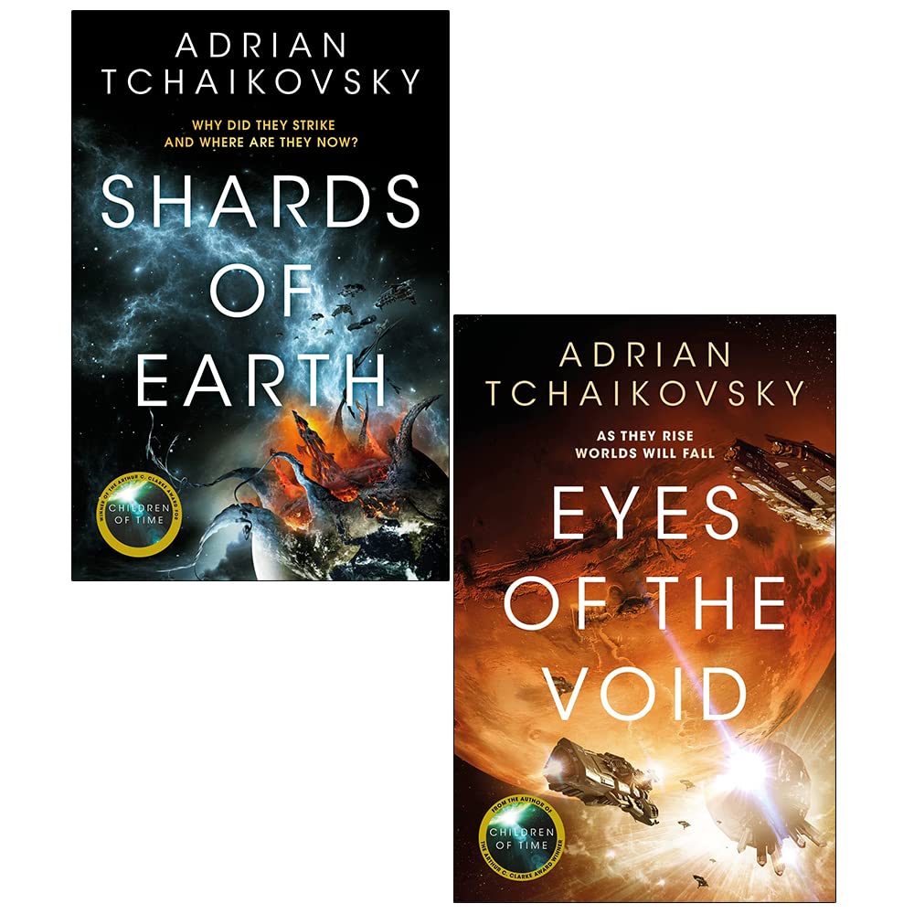 Collezione di 2 libri della serie Final Architecture di Adrian Tchaikovsky (Shards of Earth, Eyes of the Void)