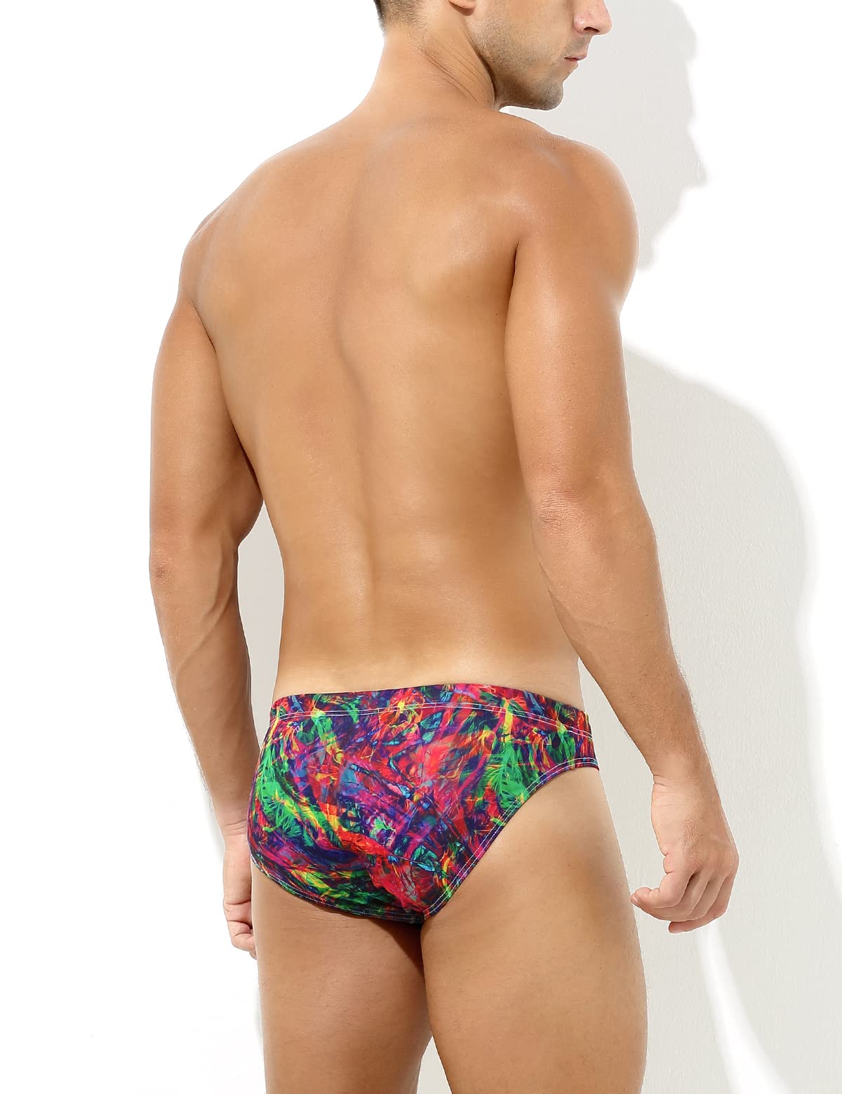 Casey Kevin Badeslip Herren Badehose Herren Kurz Slip mit Tunnelzug Schwimmhose Badebekleidung Schwimmen Kurze Schnelltrocknend Badeshorts