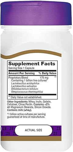 Miniatura 4 de 21st Century Cápsulas Acidophilus, 100 cápsulas