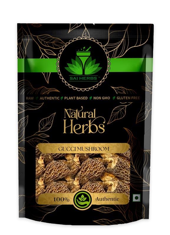 Himalayan Gucci Mushroom | Premium Dried Morel Mushrooms | Nutrient-Rich, Heart-Healthy, and Versatile Culinary Delight | Pure & Natural (5 Grams)