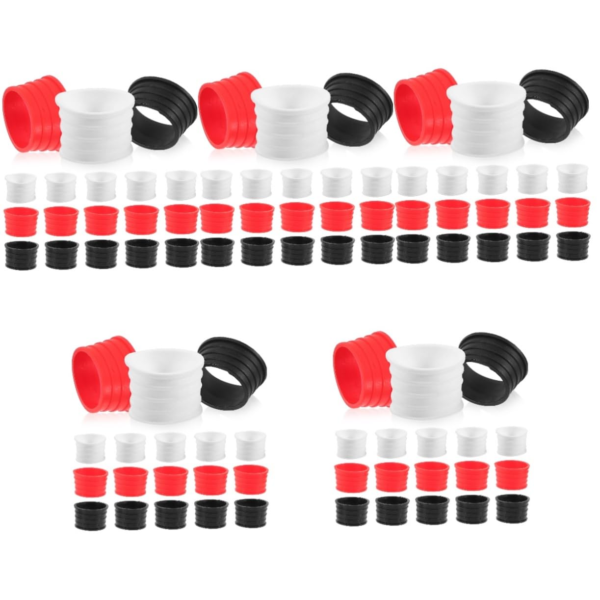 INOOMP 75pezzi Overgrip per Racchette Tennis e Badminton Assorbenti Grip Antiscivolo per Giocatori Kit e Rosso