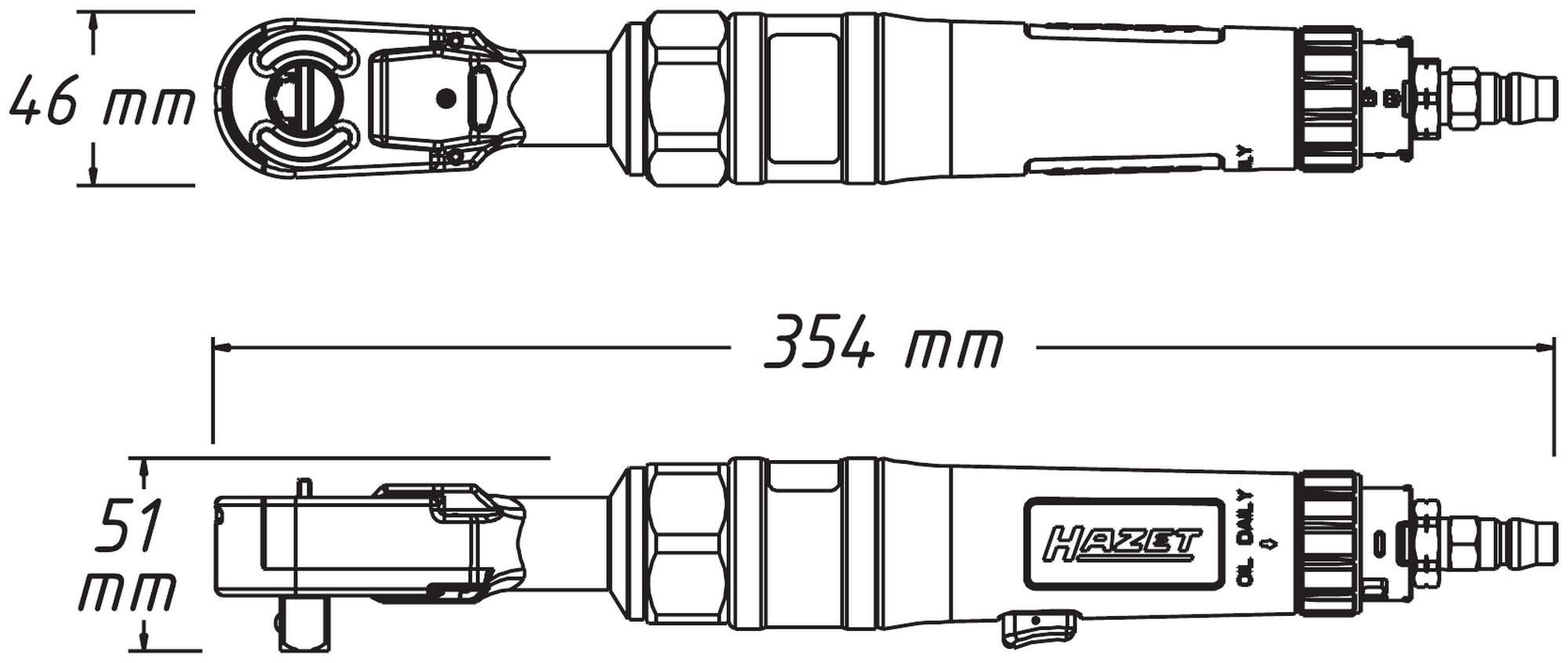 Hazet 9022P-1 Avvitatore A Cricchetto Dalle Alte Prestazioni, Argento, Attacco Quadro, Massiccio, 12.5 mm 1/2 di Pollice