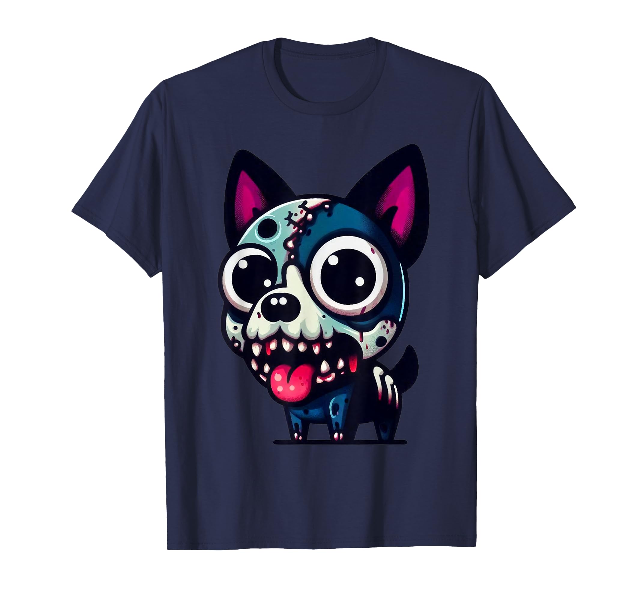 Zombie Dog Halloween Tee - Cute, Spooky & Funny Undead Pet T-Shirt