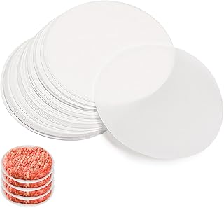 300 Pcs 4.5 Inch Hamburger Patty Paper, Round Burger Paper Sheets, Burger Parchment Papers for Separating Burger Patties