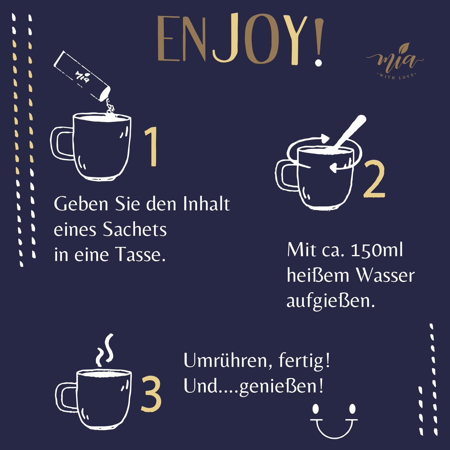 MIA Fresh Chai Ingwer & Zitrone Milchtee Getränkepulver, 16er Pack x (10 Sticks x 25g), einfache Zubereitung, löslich, 160 Tassen, Vorratspackung