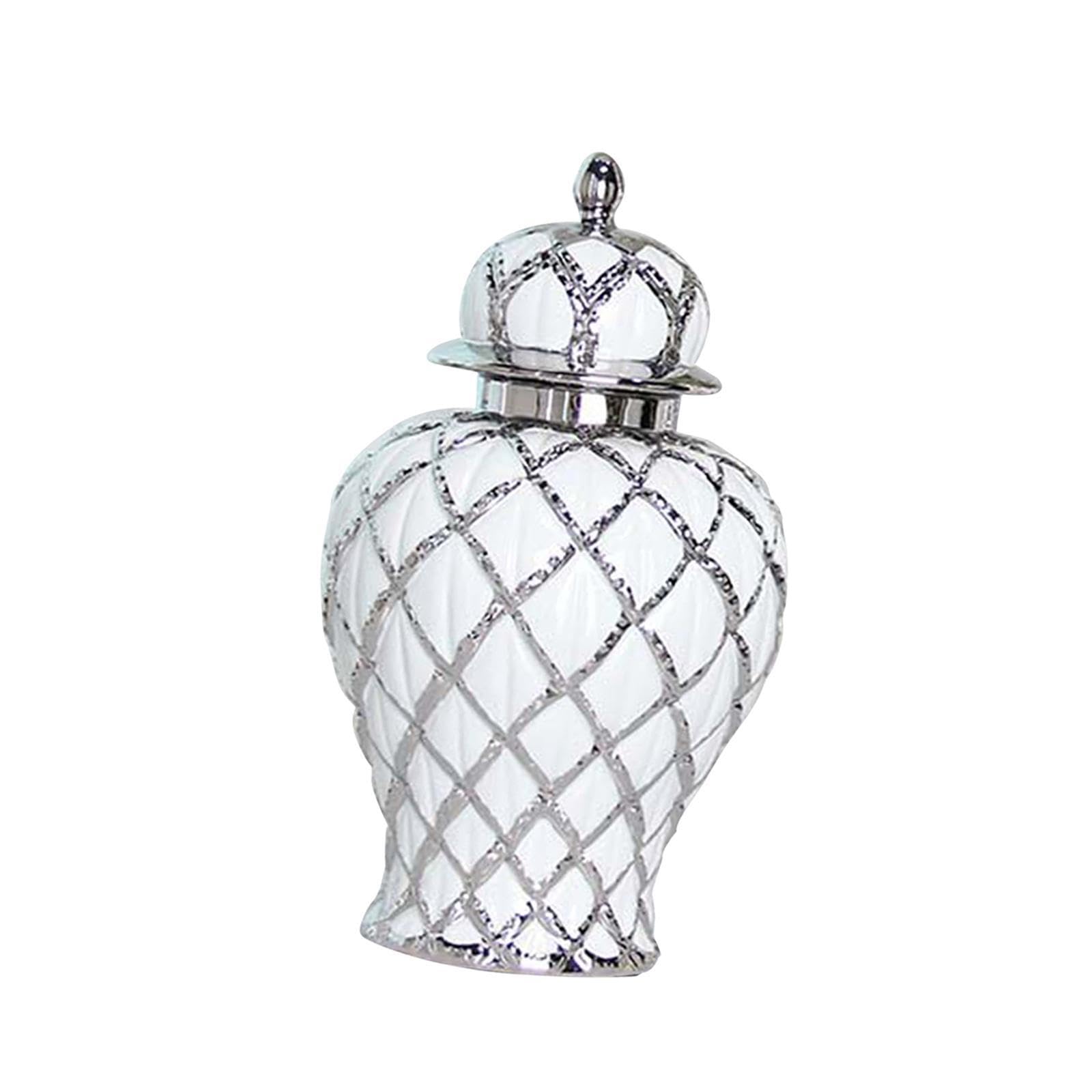Yixannx Flower Vases Decorative Porcelain Decor Bud Vase Stylish Accent To Enrich Any Room With Flowers And Decorative Items Storage Jars Canister For Kitchen