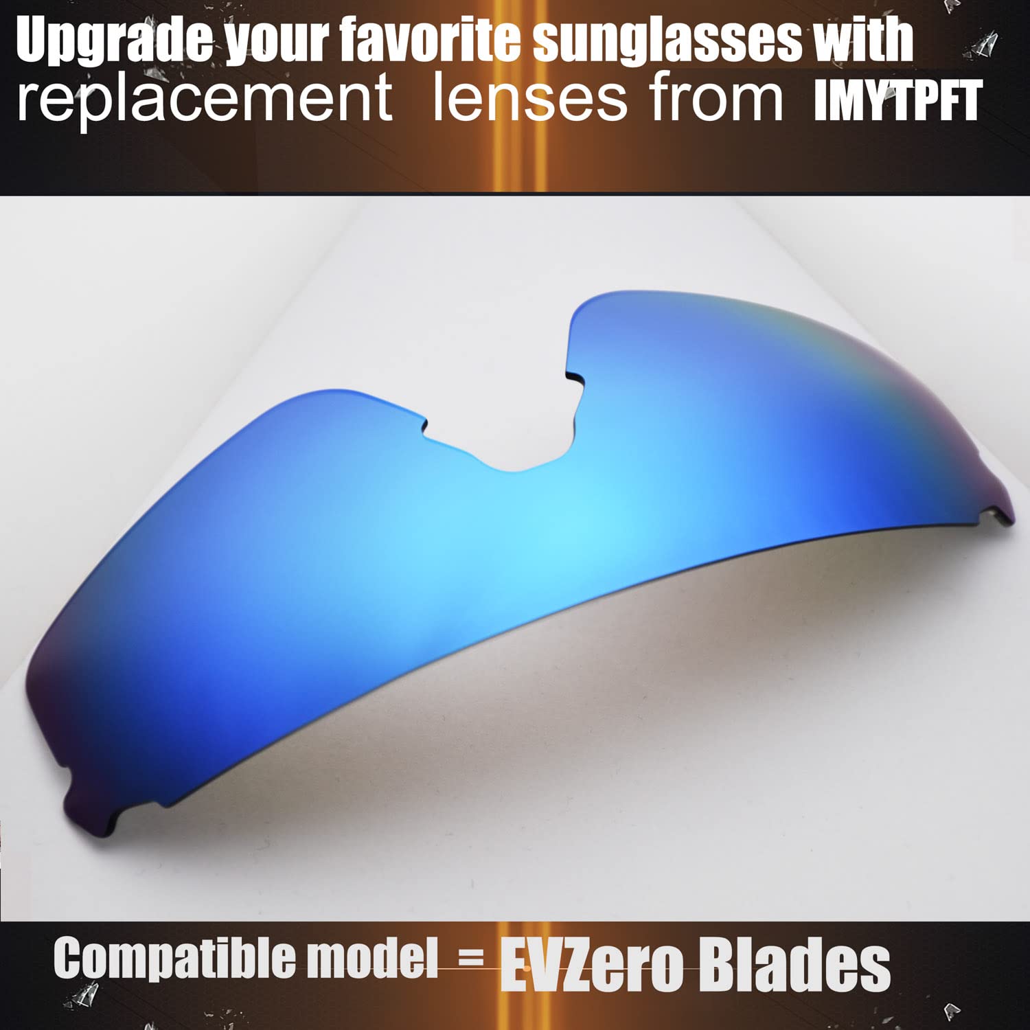 3 kompatible Ersatzklingen für Oakleys EVZero blau polarisiert, blau, Einheitsgröße