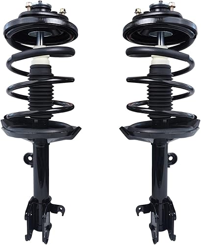 Miniatura 1282 de Detroit Axle - Kit de suspensión delantera de 10 piezas para Chevy Aveo Aveo5 Pontiac G3 Wave 2 Ready Struts Assembly 2 Enlaces de barra
