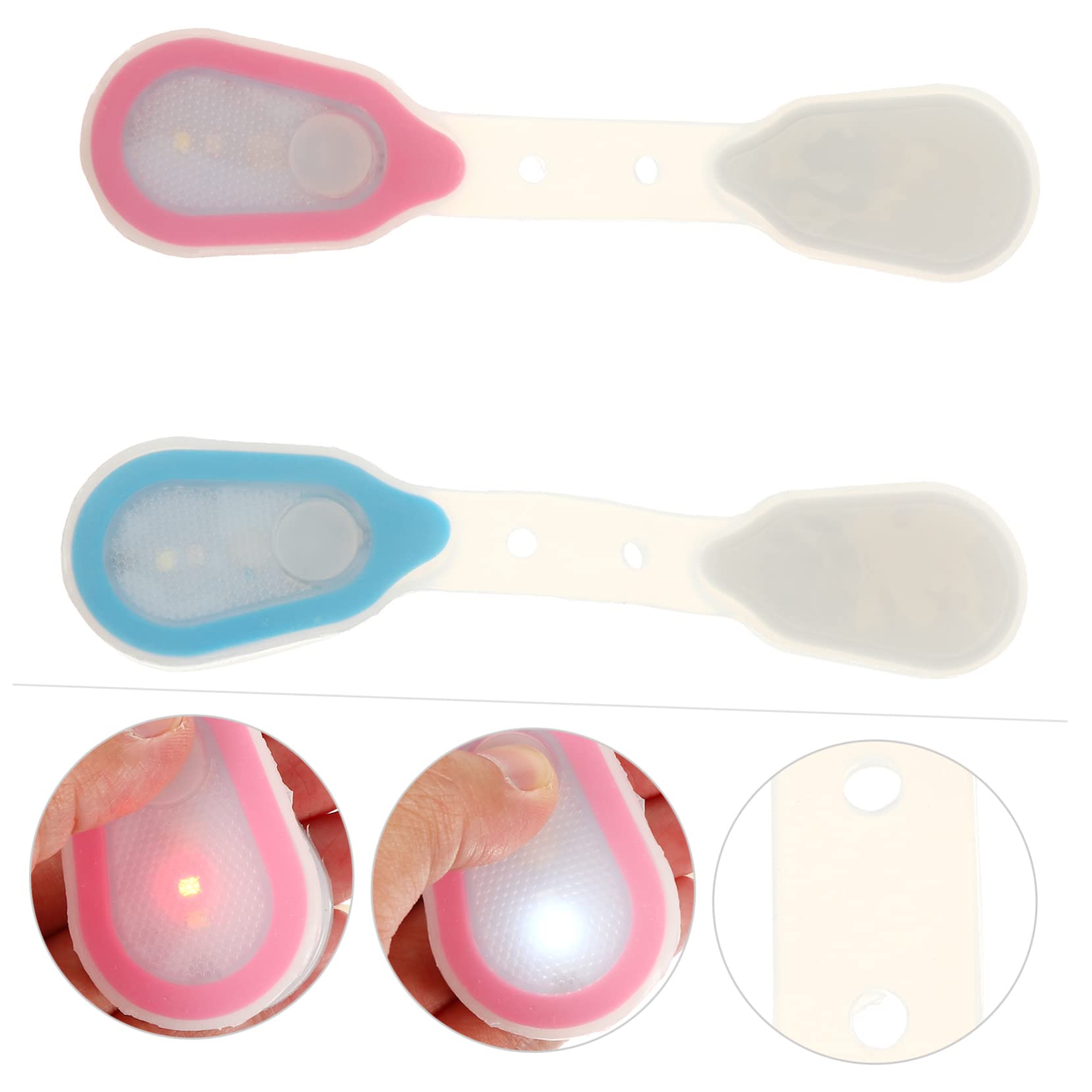 ifundom 2pcs Rechargeable Clip on Lights Running Gear Reflective Strip for Runners Camping Light Outdoor Portable