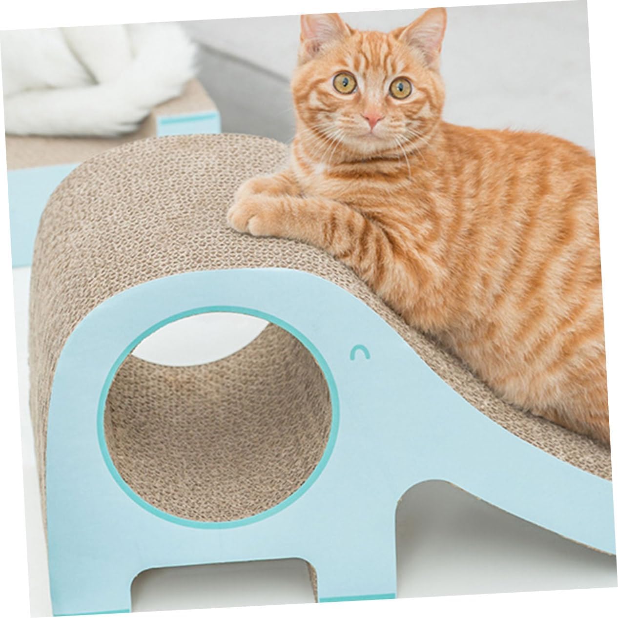 HANABASS Cat Scratch Board Elephant Shape Material for Grinding Cat Claws Pet Supplies
