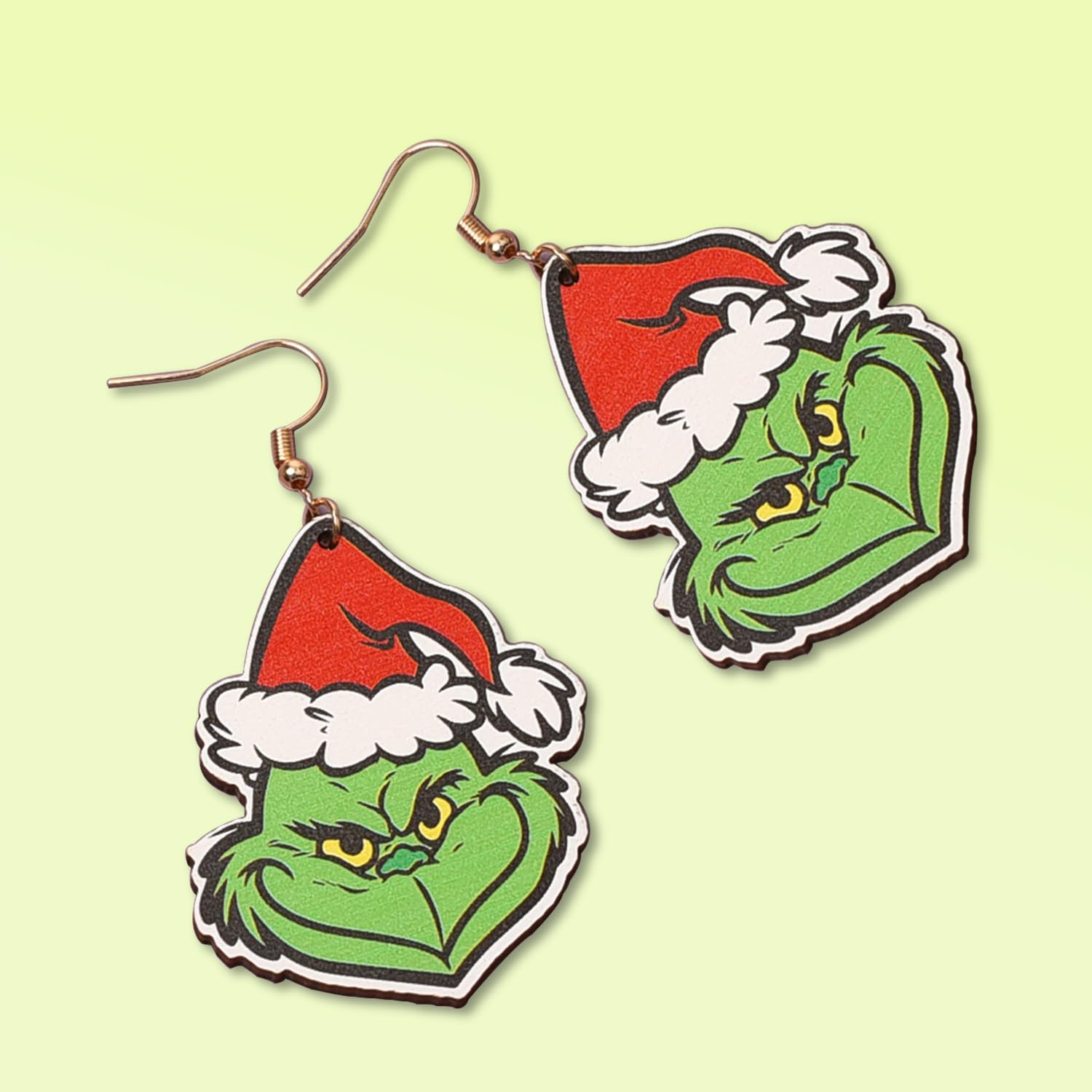 Grinch Pendientes de Navidad colgantes de gota Zinc regalo para niñas