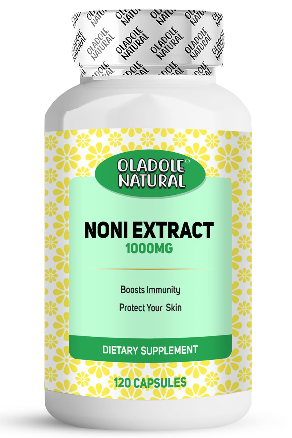 Oladole Natural Noni Extract - 1000mg (120 Capsules) | Enhance Immunity, Digestive System, Weight Management, Joint Support, Antioxidant, Pain Relief, Body Detoxifier | Non-GMO, Gluten Free