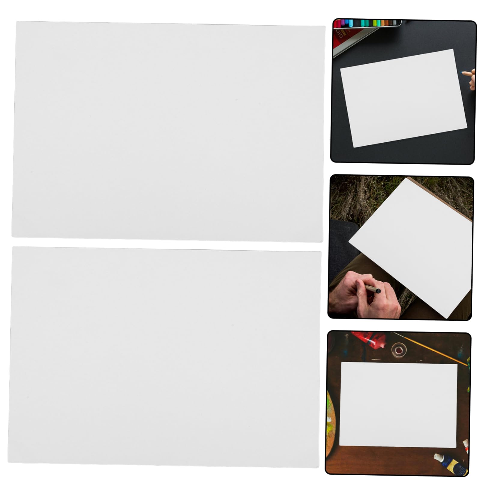 AUTSUPPL Papier À Croquis A4 Blanc 100 Feuilles Vierge Pour Dessin Esquisse Accessoires Scolaires Fournitures De Dessin