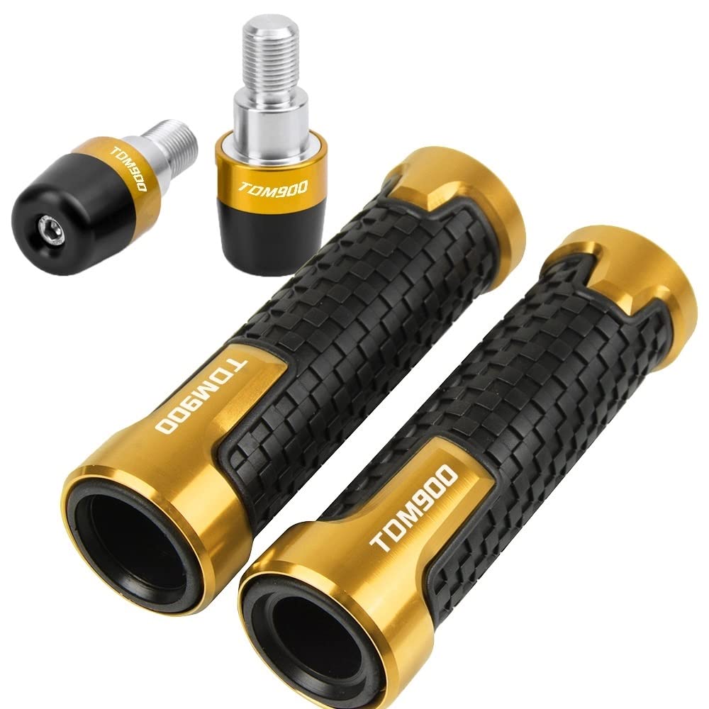 Poignées TDM 900 Yamaha anti vibrations aluminium CNC grip parfait or
