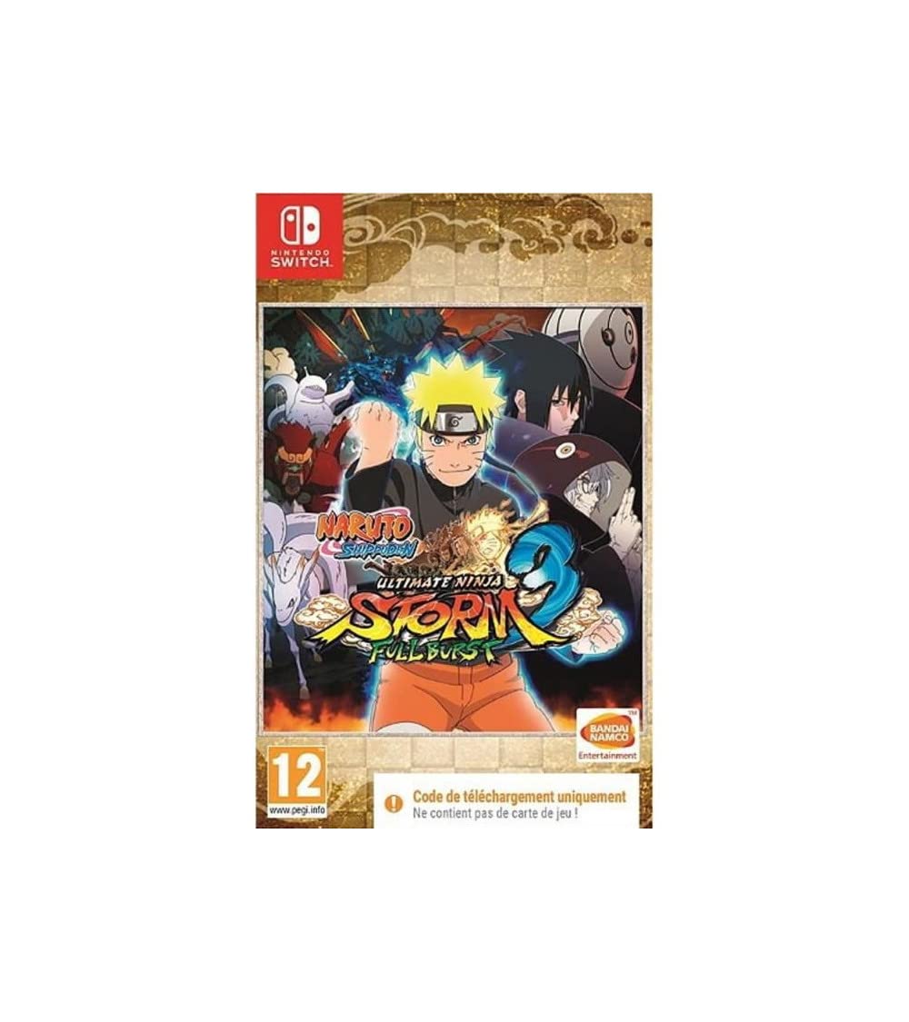 Naruto Ultimate Ninja Storm 3 Full Burst (Code de téléchargement pour Switch dans la boîte - pas de disque)