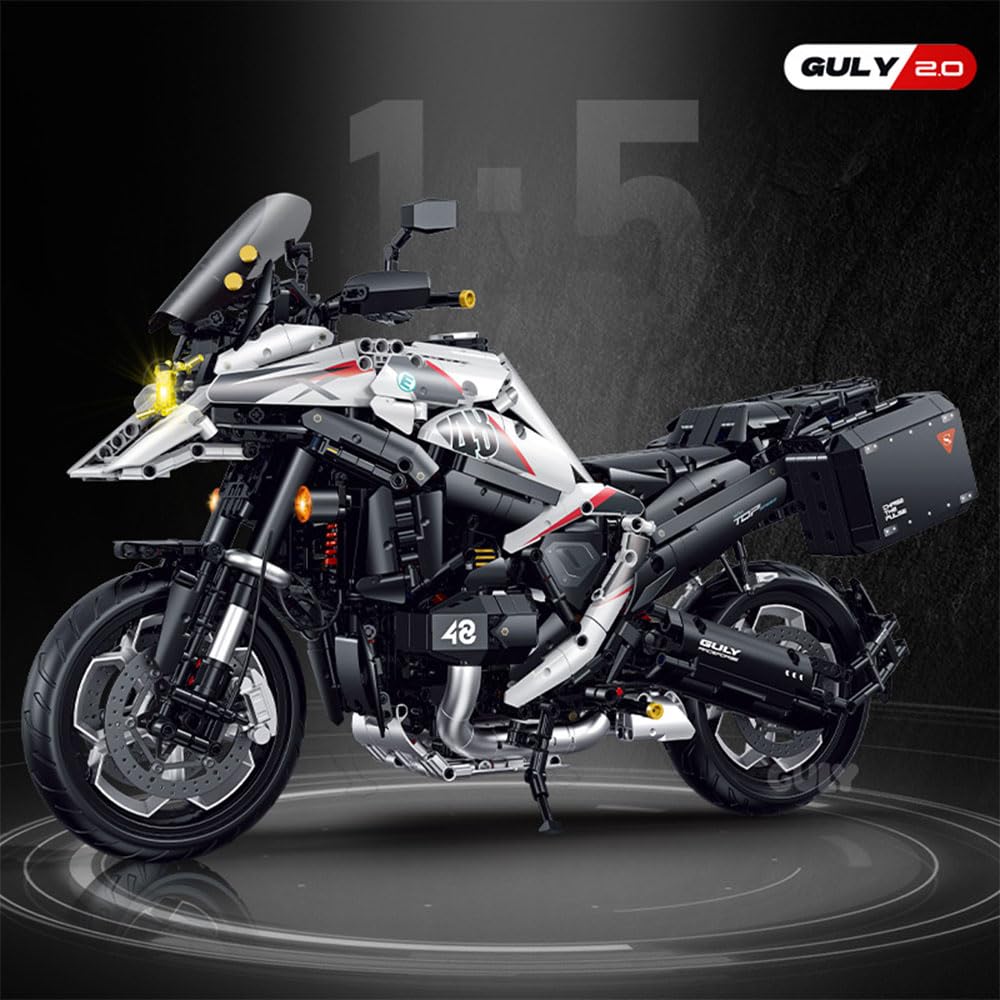 DOYAY Technik Motorrad 1: 5 für R 1300 GS Supermotorrad, G-60548 Technik Motorrad ModeII Bausatz, 2489 TeiIe, für R1300 GS (Originalverpack)