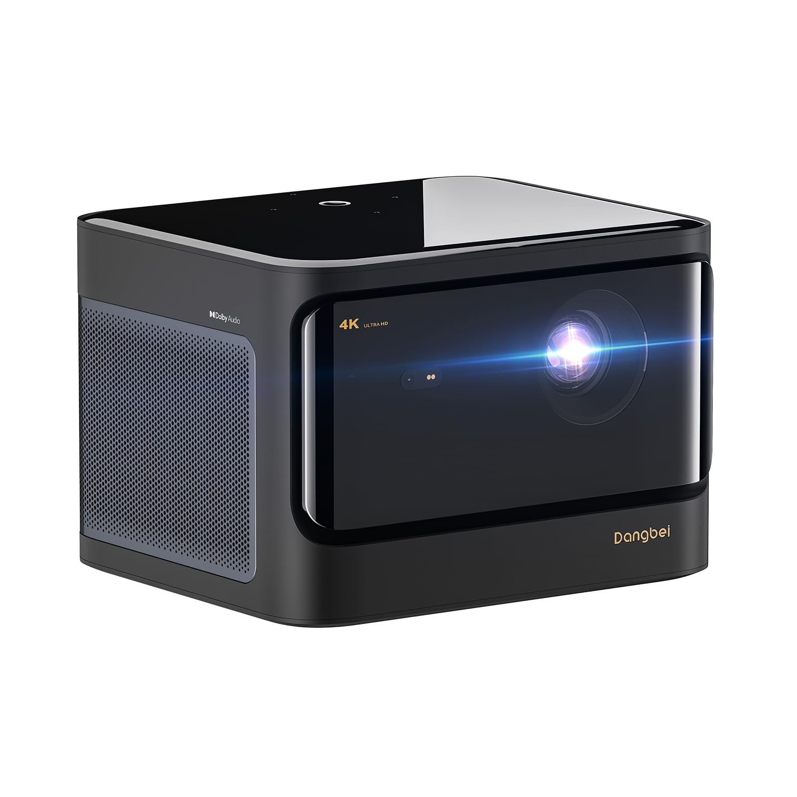Dangbei Proyector 4K de Cine en casa, resolución 4K (3840 x 2160P), proyector DLP con Android 4 GB + 128 G, 2 Altavoces Hi-Fi de 10 W, autoenfoque, HDR10 Certificado ClimatePartner