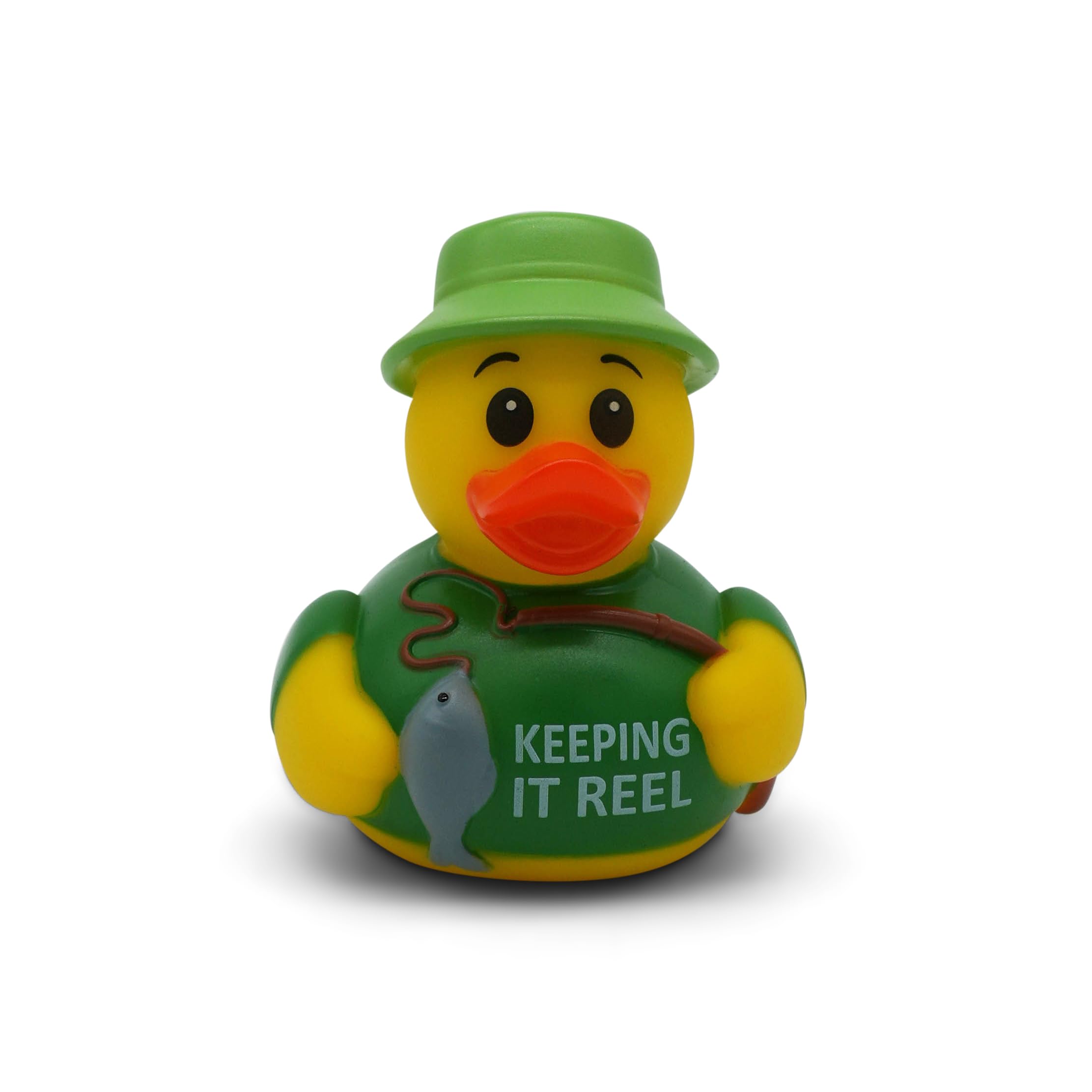 GOOFBALLS Funny Rubber Duck – Hilarious Decorative Duck for Bathroom, Desk, or Gag Gift – Quirky Collectible with Sarcastic Quote – Great Gift for Adults, Coworkers, or Friends-Fishing — image 1