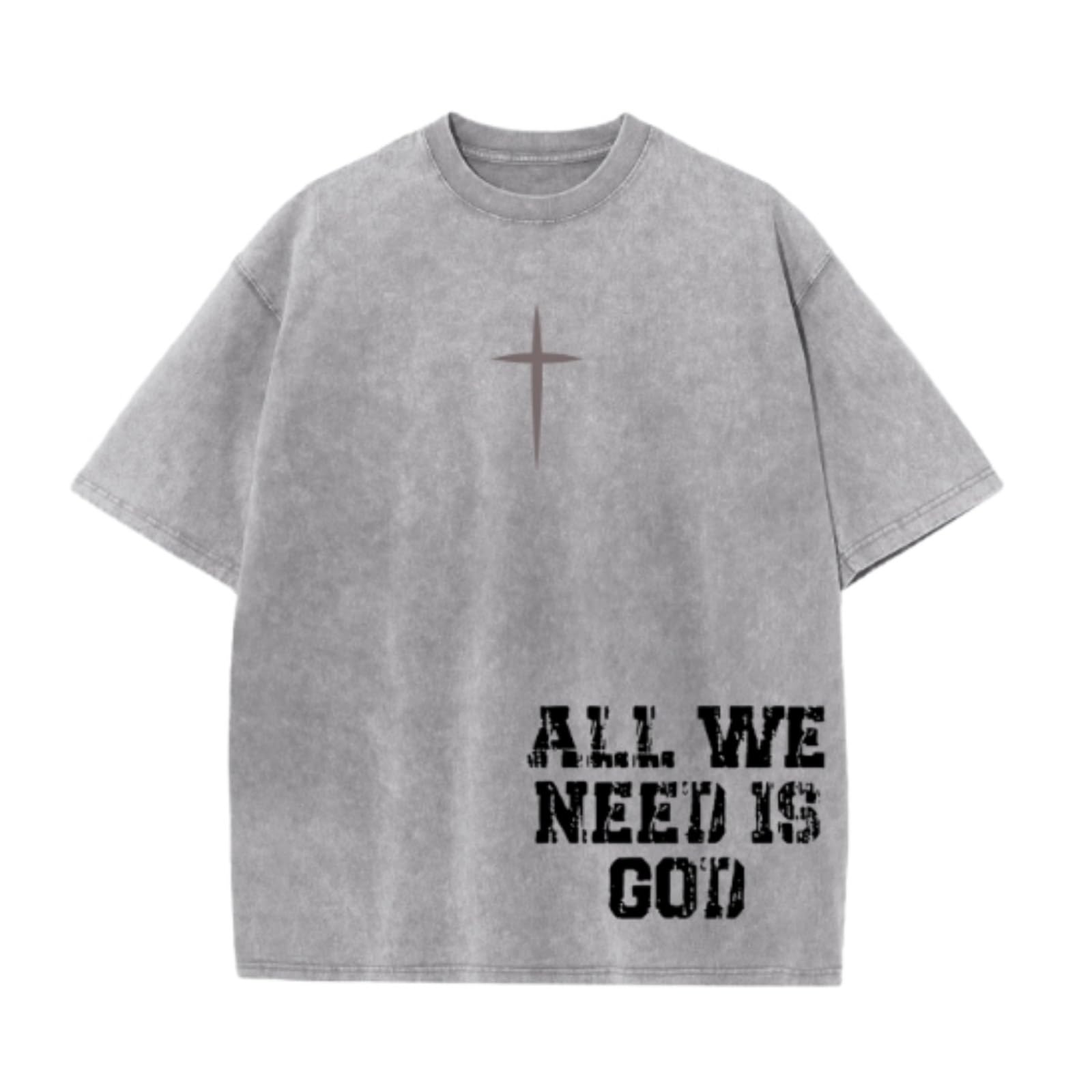 Christian Shirts for Men Inspirational God Faith Jesus Tshirts Oversized Vintage Cross Graphic Tees Acid Wash Tops