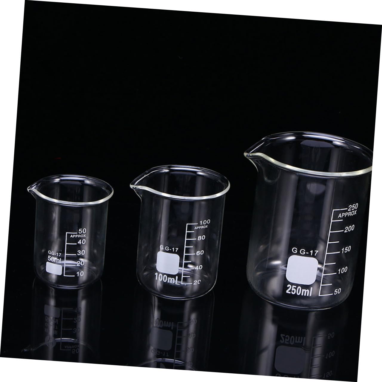 Lot de 10 Tasses à Mesurer en Verre 100 Ml, Béchers Gradués pour Dosage Précis en Pâtisserie et Laboratoire