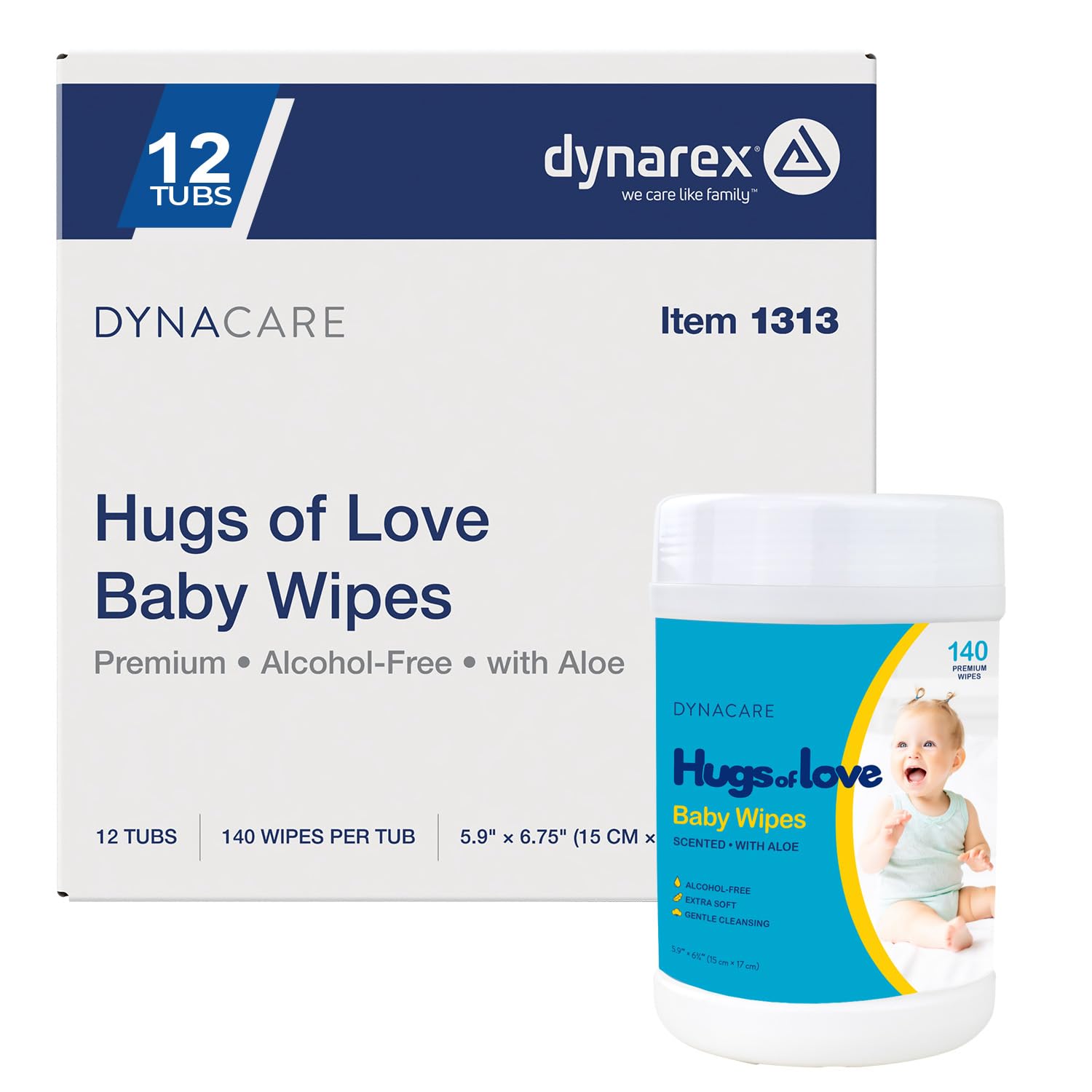 Amazon.com: Dynarex Nice'n Fresh Baby Wipes - Premium Non-Alcohol